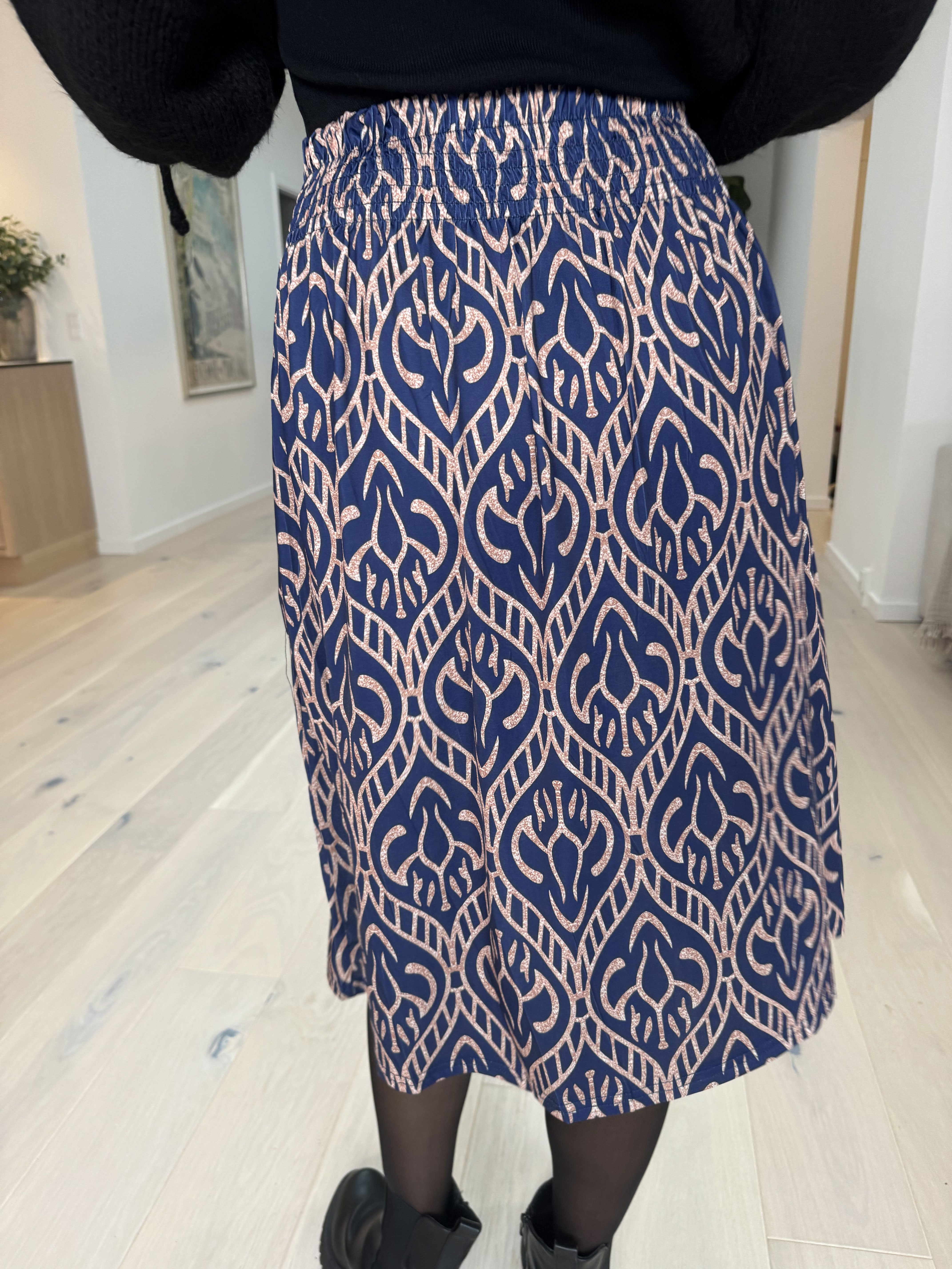 Pams Boho Skirt - Nederdel i krølfrit stof med lommer